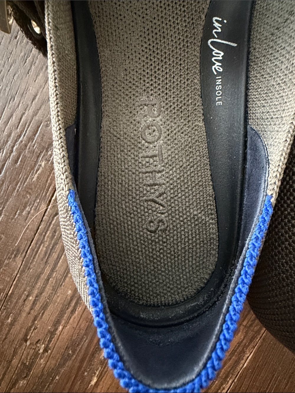 Rothy's Olive Green Max Buckle Mary Jane Flats - Picture 3 of 5